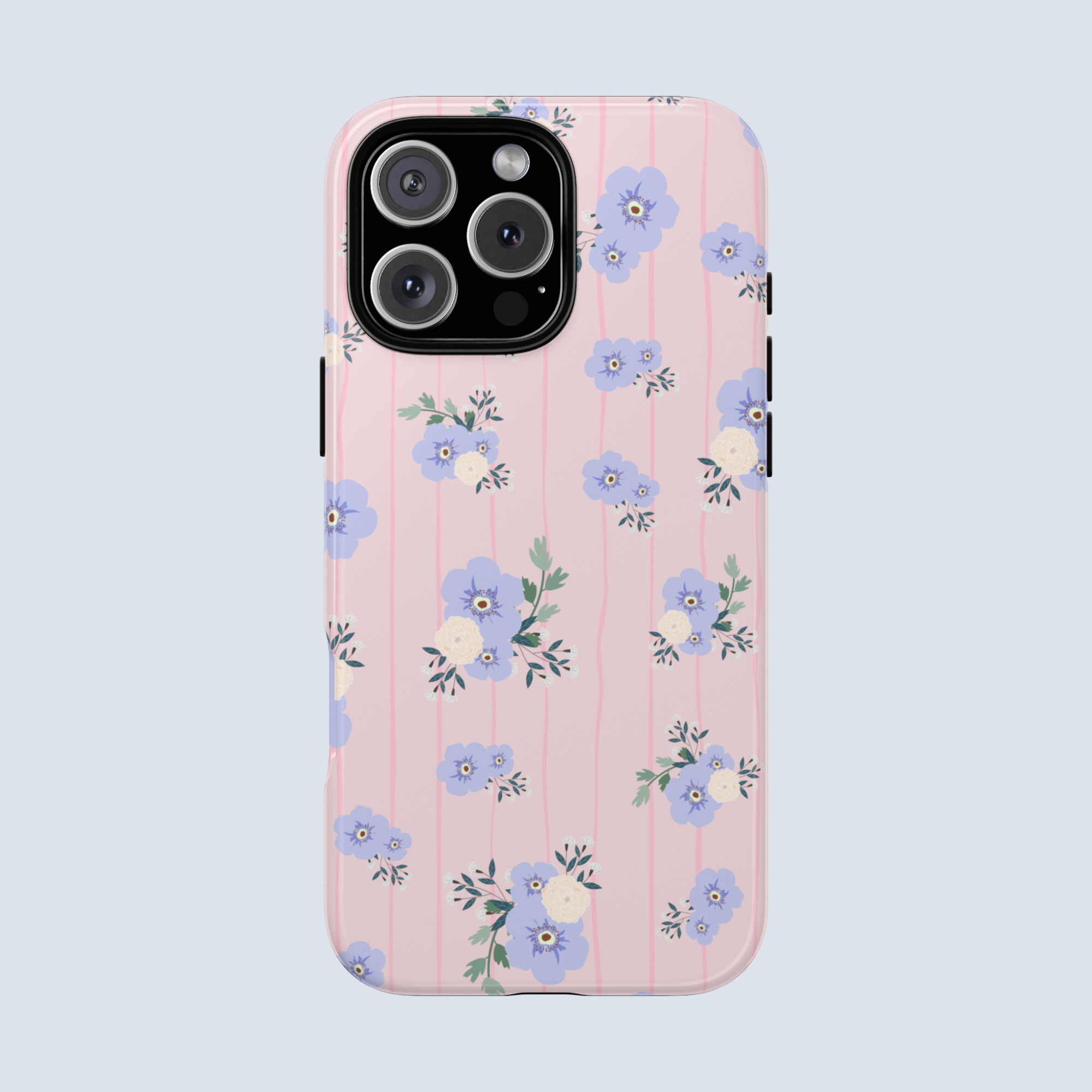 Soft Blue Blooms Phone Case
