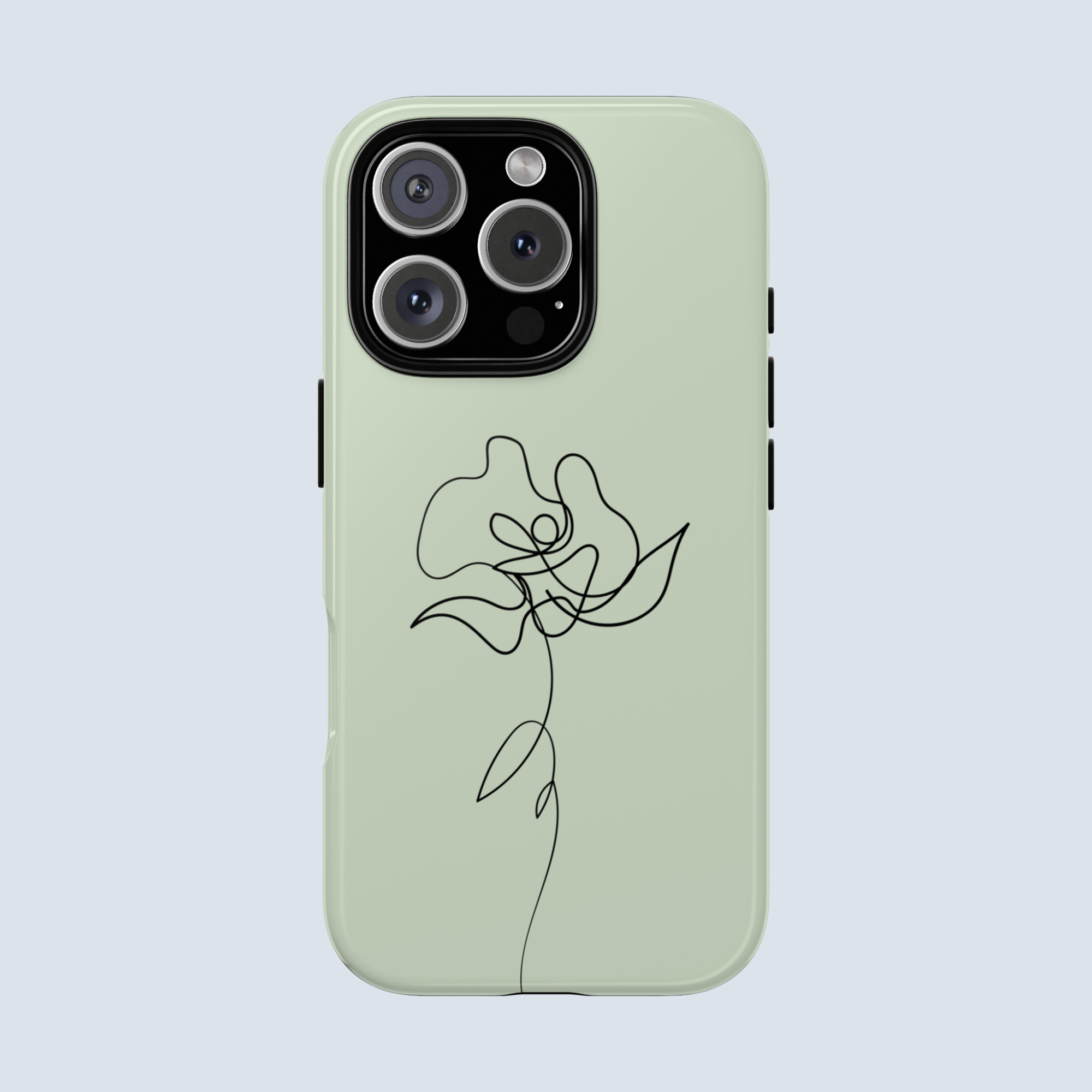Minimal Flower line Art Phone Case