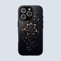 Black & Gold Floral Phone Case